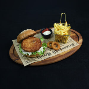 Pane Piliç Burger (Yumurta,Susam,Hardal ve Gluten içerir)